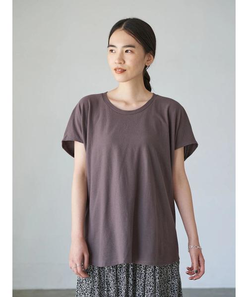 AMERICAN HOLIC(アメリカンホリック)の「バックドレープカットプルオーバー *(Tシャツ/カットソー・レディース・ブラック/パープル/カーキ/アイボリー・FREE)」の8枚目の写真