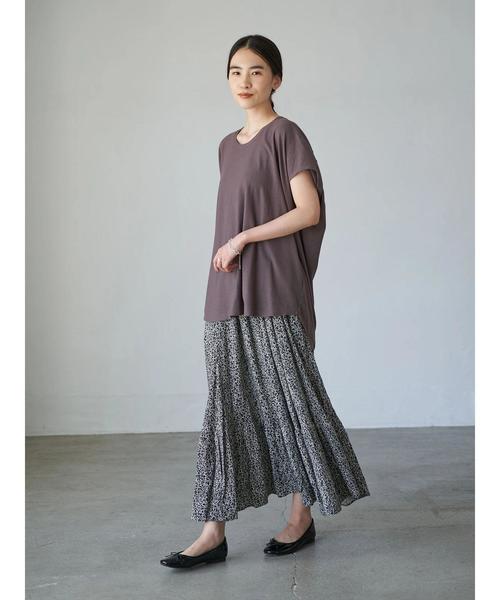 AMERICAN HOLIC(アメリカンホリック)の「バックドレープカットプルオーバー *(Tシャツ/カットソー・レディース・ブラック/パープル/カーキ/アイボリー・FREE)」の12枚目の写真