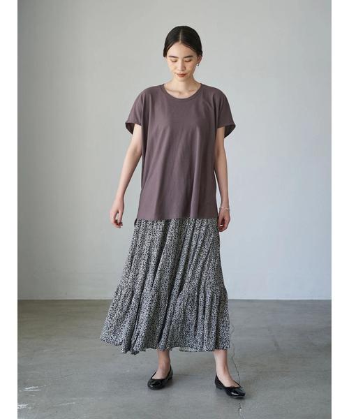 AMERICAN HOLIC(アメリカンホリック)の「バックドレープカットプルオーバー *(Tシャツ/カットソー・レディース・ブラック/パープル/カーキ/アイボリー・FREE)」の13枚目の写真