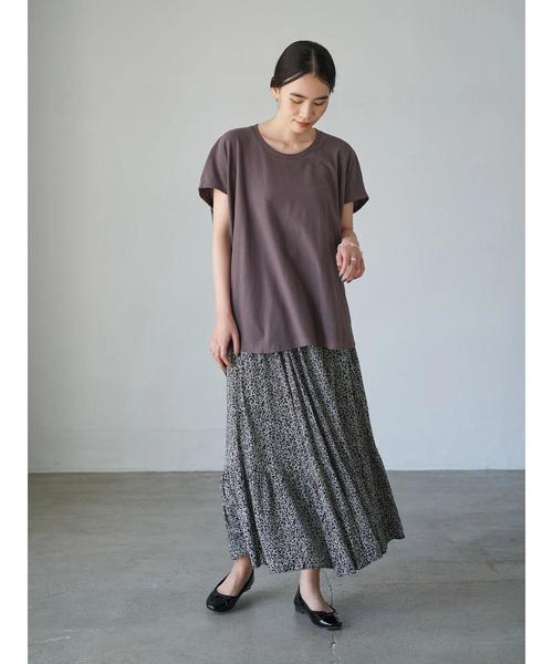 AMERICAN HOLIC(アメリカンホリック)の「バックドレープカットプルオーバー *(Tシャツ/カットソー・レディース・ブラック/パープル/カーキ/アイボリー・FREE)」の14枚目の写真
