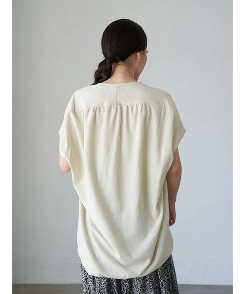 AMERICAN HOLIC(アメリカンホリック)の「バックドレープカットプルオーバー *(Tシャツ/カットソー・レディース・ブラック/パープル/カーキ/アイボリー・FREE)」の17枚目の写真