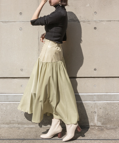 RANDA（ランダ）の「ストレスフリー/ラウンドチャンキーヒールショートブーツ（ブーツ・レディース・アイボリー/ベージュ/ブラック・LL/S/M/L）」の19枚目の写真