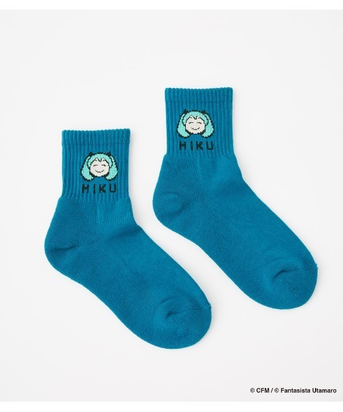 R4G（アールフォージー）の「【初音ミク】MIKUMOJI JACQUARD SOCKS