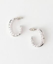 BEAUTY&YOUTH UNITED ARROWS | BY パールモチーフダブルUピアス(ピアス（両耳用）)