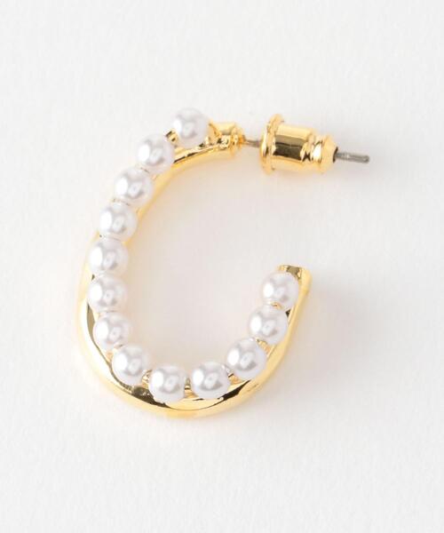 BEAUTY&YOUTH UNITED ARROWS（ビューティーアンドユースユナイテッドアローズ）の「BY パールモチーフダブルUピアス（ピアス（両耳用）・レディース・シルバー/ゴールド・FREE）」の7枚目の写真