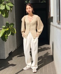 TODAYFUL（トゥデイフル）の「リブニットカーディガン
