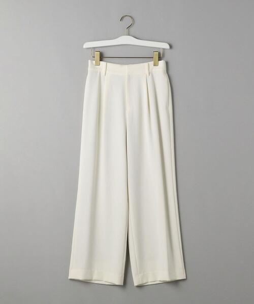 BEAUTY&YOUTH UNITED ARROWS（ビューティーアンドユースユナイテッドアローズ）の「BY ツイルタックワイドパンツ（その他パンツ・レディース・ネイビー/オフホワイト/ライム・LARGE/MEDIUM/SMALL）」の14枚目の写真