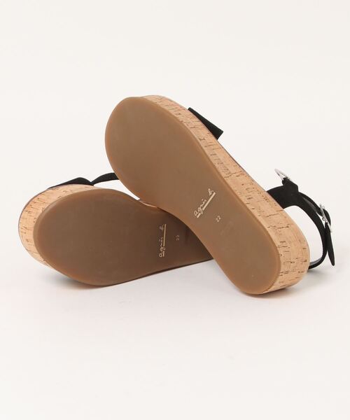 agnes b.(アニエスベー)の「コルクソールプラットフォームサンダル(サンダル・レディース・ブラック/ブロンズ/グリーン/シルバー・22.0cm/22.5cm/23.0cm/23.5cm/24.0cm/24.5cm)」の5枚目の写真