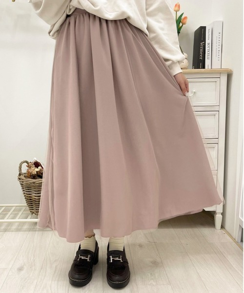 apres jour(アプレジュール)の「チュールスカート【ZOZOTOWN限定アイテム】【2AP】(スカート・レディース・グレー/アイボリー/モカ/ピンクベージュ・SMALL/MEDIUM/X-LARGE)」の6枚目の写真