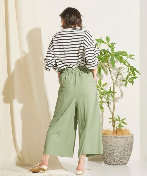 LIPSTAR（リップスター）の「リラックスカットソーガウチョパンツ（その他パンツ・レディース・ブラック/ベージュ/グリーン・M）」の6枚目の写真