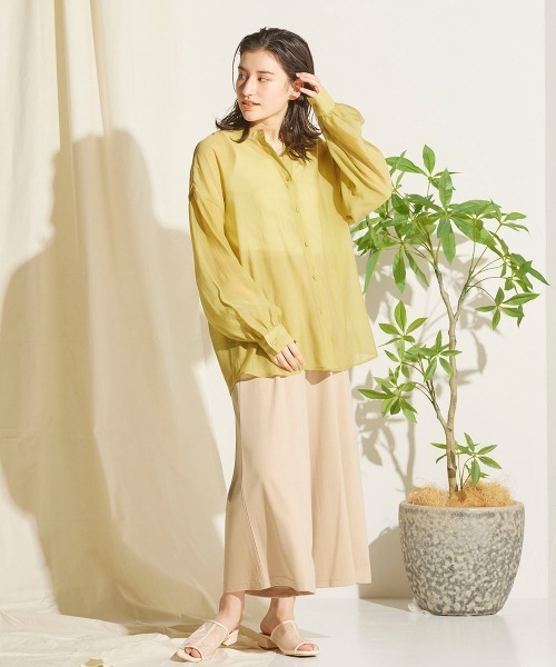 LIPSTAR（リップスター）の「リラックスカットソーガウチョパンツ（その他パンツ・レディース・ブラック/ベージュ/グリーン・M）」の8枚目の写真