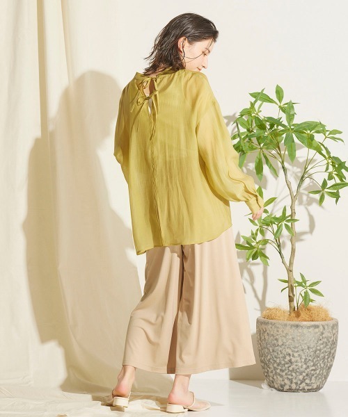 LIPSTAR（リップスター）の「リラックスカットソーガウチョパンツ（その他パンツ・レディース・ブラック/ベージュ/グリーン・M）」の20枚目の写真