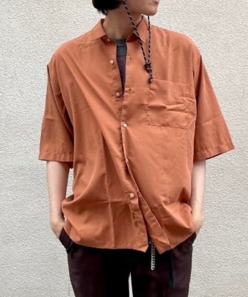 BEAMS（ビームス）の「BEAMS / ソリッド イージー シャツ（シャツ/ブラウス・メンズ・ブラック/ベージュ/オレンジ・SMALL/MEDIUM/LARGE/X-LARGE）」の3枚目の写真