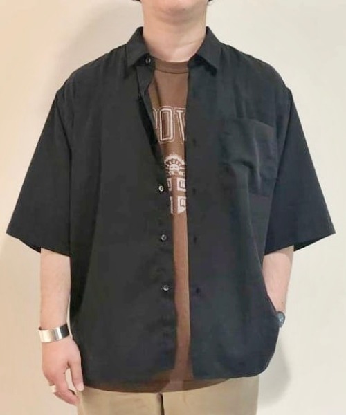 BEAMS（ビームス）の「BEAMS / ソリッド イージー シャツ（シャツ/ブラウス・メンズ・ブラック/ベージュ/オレンジ・SMALL/MEDIUM/LARGE/X-LARGE）」の2枚目の写真