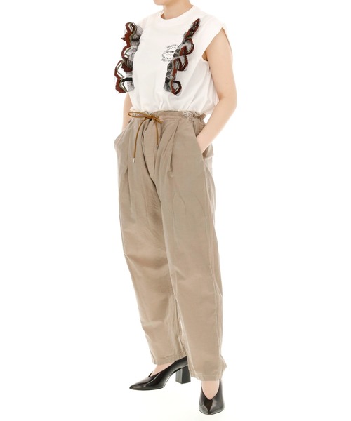 PONTI（ポンティ）の「PONTI コットンジャージーワンダースレッドトップス（Tシャツ/カットソー・レディース・ホワイト・FREE）」の7枚目の写真