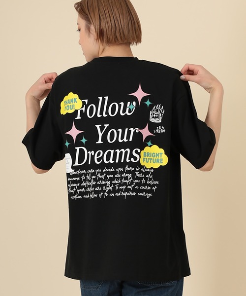 SlashDate(スラッシュデイト)の「オーバーサイズ デコレーション プリント Tシャツ(Tシャツ/カットソー・メンズ・ホワイト/ブラック/ライトグリーン・M/L)」の19枚目の写真