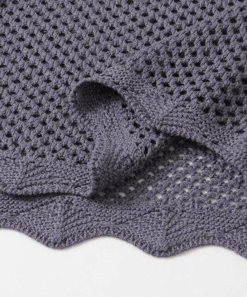 KBF+（ケービーエフプラス）の「KBF+　クロシェラップスカート∴（スカート・レディース・アイボリー/ブルー系その他・ONE）」の8枚目の写真