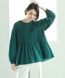 ローンピンタックブラウス