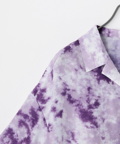 PAGEBOY（ページボーイ）の「シアーグラスプリントシャツ(半袖)（シャツ/ブラウス・レディース・ブラック系その他/グレー系その他/パープル系その他・FREE）」の14枚目の写真