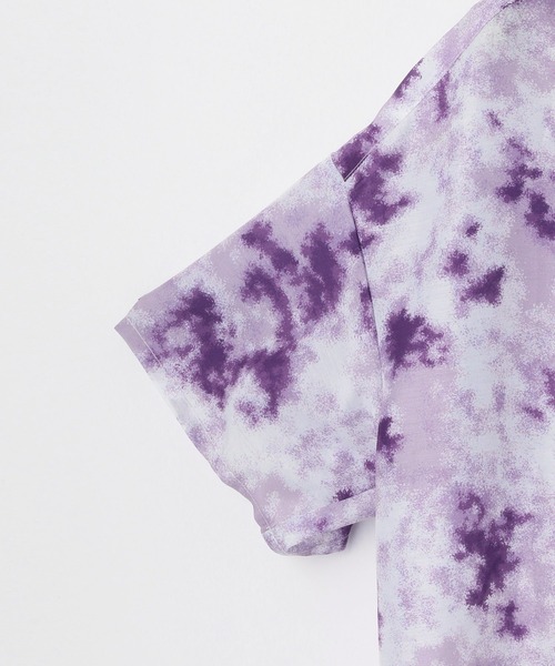 PAGEBOY（ページボーイ）の「シアーグラスプリントシャツ(半袖)（シャツ/ブラウス・レディース・ブラック系その他/グレー系その他/パープル系その他・FREE）」の10枚目の写真