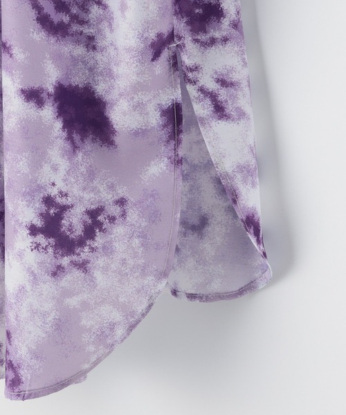 PAGEBOY（ページボーイ）の「シアーグラスプリントシャツ(半袖)（シャツ/ブラウス・レディース・ブラック系その他/グレー系その他/パープル系その他・FREE）」の12枚目の写真