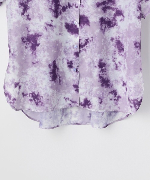 PAGEBOY（ページボーイ）の「シアーグラスプリントシャツ(半袖)（シャツ/ブラウス・レディース・ブラック系その他/グレー系その他/パープル系その他・FREE）」の8枚目の写真