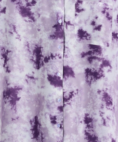 PAGEBOY（ページボーイ）の「シアーグラスプリントシャツ(半袖)（シャツ/ブラウス・レディース・ブラック系その他/グレー系その他/パープル系その他・FREE）」の16枚目の写真