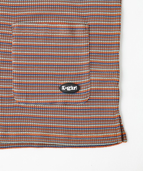 X-girl（エックスガール）の「EASY JACKET（カーディガン/ボレロ・レディース・ライトブルー/ブラック/オレンジ・S/M）」の8枚目の写真