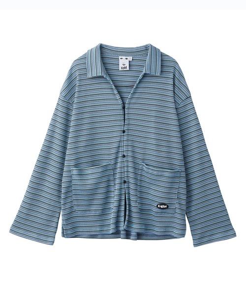 X-girl（エックスガール）の「EASY JACKET（カーディガン/ボレロ・レディース・ライトブルー/ブラック/オレンジ・S/M）」の13枚目の写真