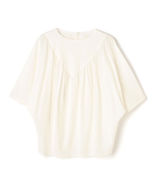 ReNorm（リノーム）の「ギャザードルマンブラウス（シャツ/ブラウス・レディース・ブラック/オフホワイト/ピンク・フリー）」の12枚目の写真