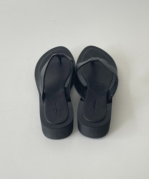 CANAL JEAN（キャナルジーン）の「from Lagoon(フロムラグーン) ゴムソール配色トングサンダル（サンダル・レディース・ブラック/ブラウン/クリーム・38/39/36/37）」の13枚目の写真