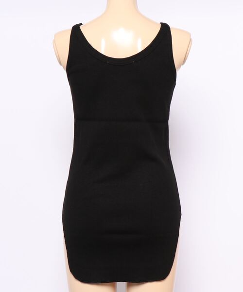 OUVRAGE CLASSE（ウヴラージュクラス）の「ランダムテレコタンクトップ（キャミソール・レディース・ブラック/オフホワイト/カーキ/ブラウン/チャコールグレー・FREE）」の6枚目の写真