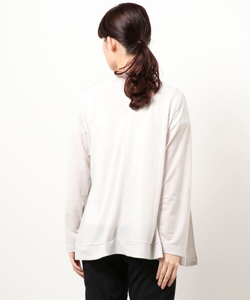 BELLUNA（ベルーナ）の「洗える涼感素材ノーカラージャケット（ノーカラージャケット・レディース・ライトグレー/ネイビー/オリーブ/ブルー・MEDIUM/LARGE/X-LARGE）」の15枚目の写真