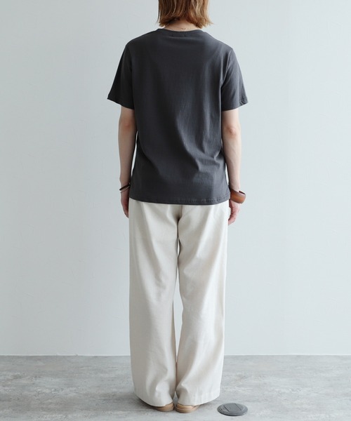 reca（レカ）の「ロゴ刺繍Tシャツ（Tシャツ/カットソー・レディース・ベージュ/オフホワイト/チャコール/モカ・FREE）」の14枚目の写真