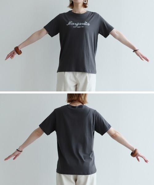 reca（レカ）の「ロゴ刺繍Tシャツ（Tシャツ/カットソー・レディース・ベージュ/オフホワイト/チャコール/モカ・FREE）」の15枚目の写真