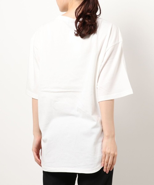 AVIREX（アヴィレックス）の「AVIREX/アヴィレックス/メッシュポケット デザインプルオーバー/ MESH POCKET DESIGN PULLOVER（Tシャツ/カットソー・レディース・ライム/オフホワイト/ブラック・FREE）」の6枚目の写真