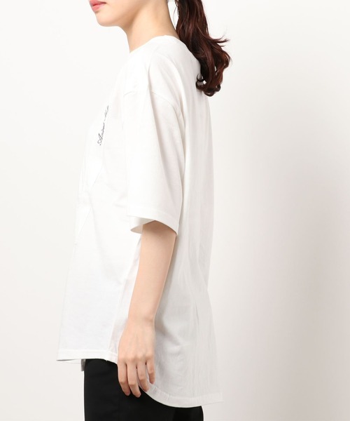 AVIREX（アヴィレックス）の「AVIREX/アヴィレックス/メッシュポケット デザインプルオーバー/ MESH POCKET DESIGN PULLOVER（Tシャツ/カットソー・レディース・ライム/オフホワイト/ブラック・FREE）」の7枚目の写真