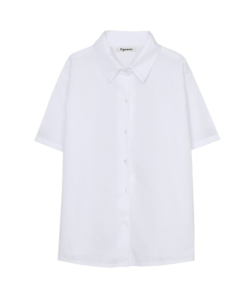 Figments（フィグメンツ）の「半袖シャツ（シャツ/ブラウス・レディース・ホワイト/ブラック・FREE）」の14枚目の写真