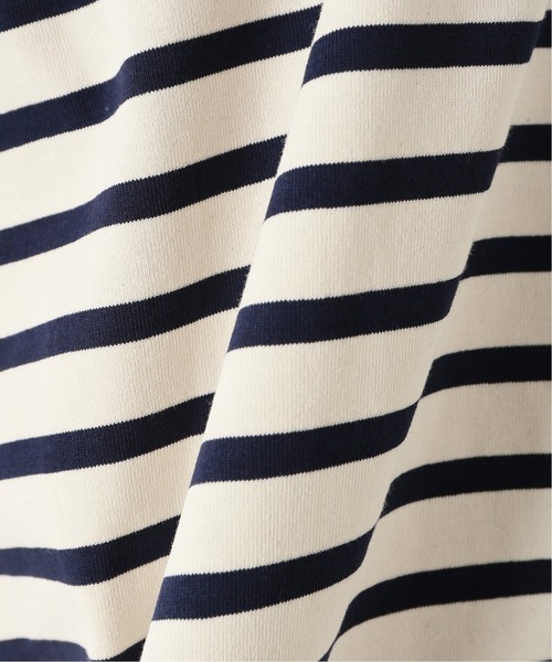 JOURNAL STANDARD（ジャーナルスタンダード）の「フレンチボーダー ボートネック ショートスリーブTシャツ（Tシャツ/カットソー・メンズ・ブラック系その他/アイボリー・MEDIUM/LARGE）」の14枚目の写真