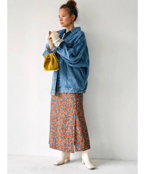 Ungrid(アングリッド)の「ビッグシルエットデニムジャケット(デニムジャケット・レディース・ブラック/ブルー・FREE)」の12枚目の写真