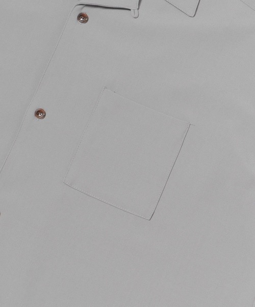 SENSE OF PLACE by URBAN RESEARCH（センスオブプレイスバイアーバンリサーチ）の「オープンカラールーズシャツ(5分袖)（シャツ/ブラウス・メンズ・チャコールグレー/ライトブルー/ブルー系その他/ライトベージュ・MEDIUM/LARGE）」の19枚目の写真