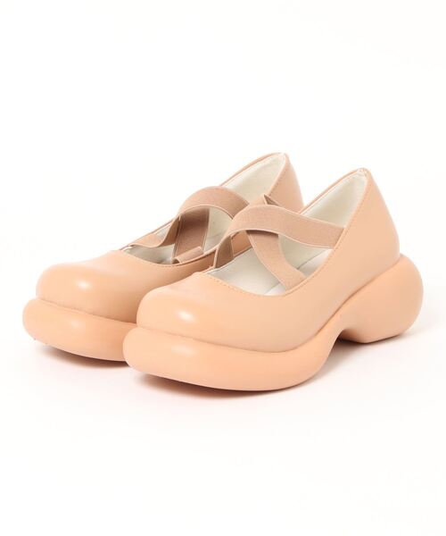 SVEC(シュベック)の「厚底 スクエアトゥ クロス ストラップ メリージェーン スニーカー(スニーカー・レディース・ブラック系その他/ベージュ/ブラック・36/38/37/39/35)」の21枚目の写真