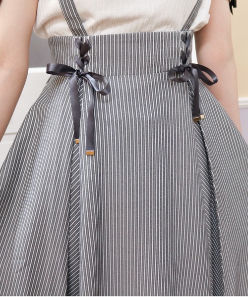 Secret Honey（シークレットハニー）の「ミディ丈マチ付スカート（スカート・レディース・ブラック/ブラック系その他/ネイビー/グレー/グレー系その他2・MEDIUM）」の9枚目の写真