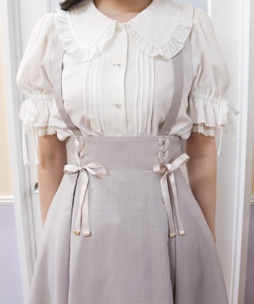 Secret Honey（シークレットハニー）の「ミディ丈マチ付スカート（スカート・レディース・ブラック/ブラック系その他/ネイビー/グレー/グレー系その他2・MEDIUM）」の6枚目の写真