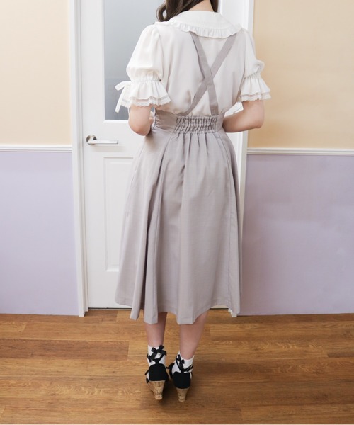 Secret Honey（シークレットハニー）の「ミディ丈マチ付スカート（スカート・レディース・ブラック/ブラック系その他/ネイビー/グレー/グレー系その他2・MEDIUM）」の14枚目の写真