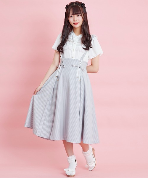 Secret Honey（シークレットハニー）の「ミディ丈マチ付スカート（スカート・レディース・ブラック/ブラック系その他/ネイビー/グレー/グレー系その他2・MEDIUM）」の20枚目の写真