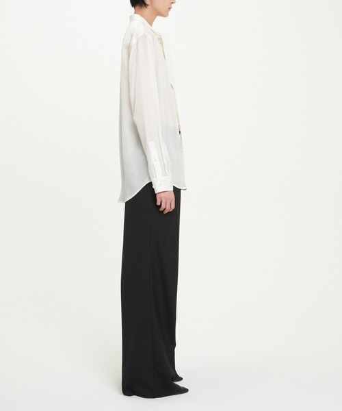 DRESSEDUNDRESSED（ドレスドアンドレスド）の「DRESSEDUNDRESSED Cupro Paisley Lavalliere-Neck Shirt (DUW21103)（シャツ/ブラウス・メンズ・ホワイト/ブラック・4/3/2）」の6枚目の写真