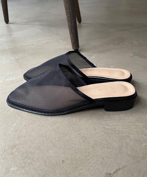 Shelly island(シェリーアイランド)の「メッシュミュール(サンダル・レディース・ブラック/ベージュ・M/L)」の16枚目の写真