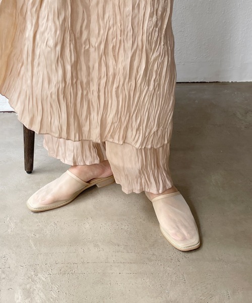 Shelly island(シェリーアイランド)の「メッシュミュール(サンダル・レディース・ブラック/ベージュ・M/L)」の11枚目の写真