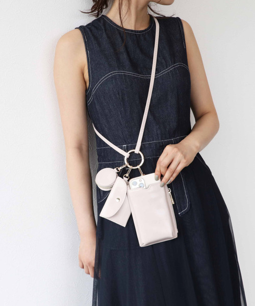 Three Four Time（ｽﾘｰﾌｫｰﾀｲﾑ）の「多機能スマホホルダー（その他小物・レディース・ブラック/アイボリー/ベージュ・FREE）」の7枚目の写真